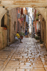 Wall Mural - Nebenstraße in Rovinj