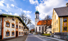 Famous Old Town Of Oberammergau - Bavaria