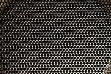 black metal mesh speaker background