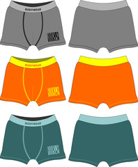 Wall Mural - Man boys boxer underpants textile template bodywear