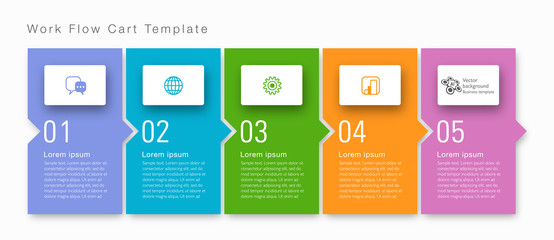 Wall Mural - Timeline. Business chart template. Vector graphics.