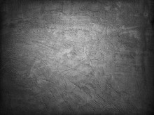 Black White Background. Grunge Background With Cement Texture. Rough Grainy Concrete Wall Surface.