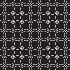 Seamless pattern of circles. Fashionable and modern.