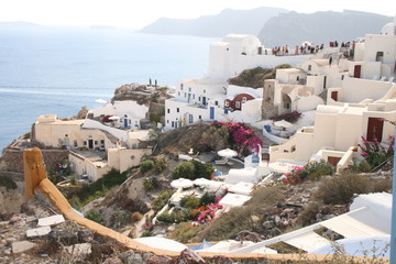 Wall Mural - oia village in santorini island greece