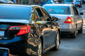 cars in street