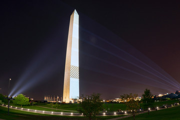 Wall Mural - Washington Monument at night - Washington DC United States of America