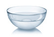 Glass bowl of clear water