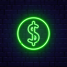 Dollar Neon Sign Free Stock Photo - Public Domain Pictures