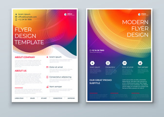 Wall Mural - liquid abstract flyer design. dark fluid dynamic graphic element for modern brochure, banner, poster