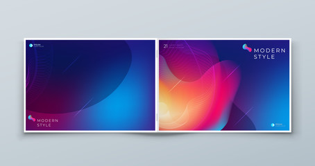 Wall Mural - dark horizontal liquid abstract cover background design. landscape fluid dynamic element for modern 