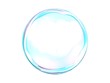 © Mama pig - 3d crystal ball pink blue gradient colors  isolated on white background. Abstract bubble glossy pastel 3d geometric shape object illustration render.