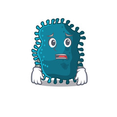 Canvas Print - Cartoon design style of clostridium showing worried face