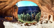 Natural Stone Arch At Bandelier National Monument