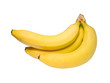 © MERCURY studio - Bunch of bananas isolated on white background, Fresh yellow banana on white