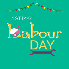 Poster - Vector illustration of a background or Poster For Labour Day.