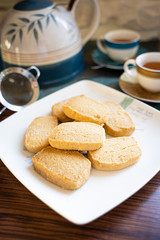 Shortbread with Lemon and Vanilla Beans for Afternoon Tea