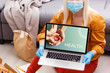 © Angelov - Healthcare online consulting concept, health by laptop