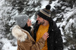 © New Africa - Lovely couple outdoors on snowy day. Winter vacation