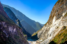 Hu Tiao Or Tiger Leaping Gorge Is Believed To Be The Worlds Deepest Canyon. Canyon On The Jinsha River, A Primary Tributary Of The Upper Yangtze River. It Is Located 60 Kilometres 37 Mi North Of Lijia