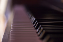Detail Shot Of Piano Keys