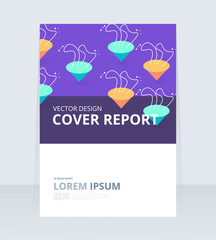 Vector abstract design  Cover Report Brochure Flyer Banner template.