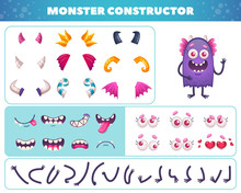 Cartoon Monster Constructor Set
