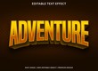 adventure text effect abstract background template with bold style use for logo and banner headline