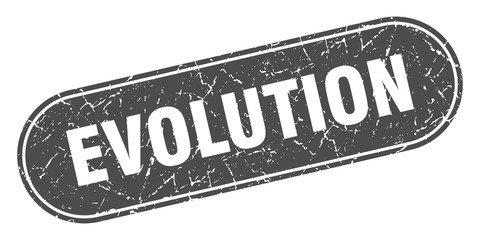 evolution sign. evolution grunge black stamp. Label