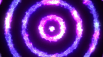 Wall Mural - looped animation. energy circles background. animation of an abstract background with energy circles