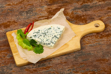 Blue cheese slice