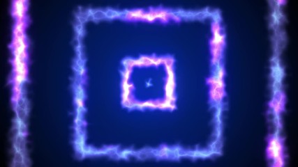 Wall Mural - looped animation. energy squares background. animation of an abstract background with energy squares