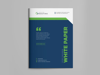 Wall Mural - Business Brochure Cover Design | Annual Report and Company Profile Cover | Booklet and Catalog Cover Template