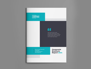 Wall Mural - Business Brochure Cover Design | Annual Report and Company Profile Cover | Booklet and Catalog Cover Template