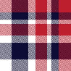 Red and Navy Plaid Tartan Seamless Pattern