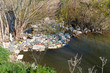 © Bilal - Emirdag/Turkey - April 10 2010: Many plastic waste on the stream causes environmental pollution.