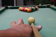 © Carlo - Billiard Table with Stick and Hand Aiming
