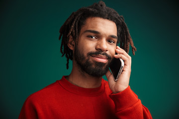 Wall Mural - Portrait of a young african man wearing pullover