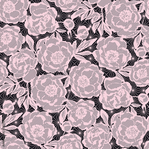 Abstract lace inspired eleg...