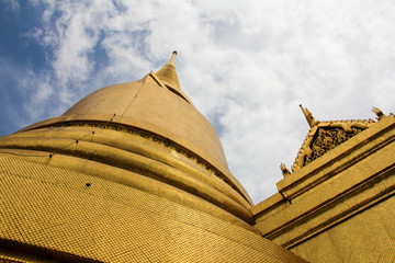 Golden stupa at the Grand Palace in Bangkok