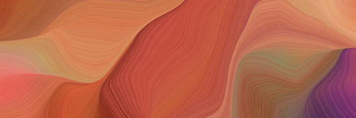 Poster - creative elegant graphic with indian red, dark salmon and old mauve color. modern soft swirl waves background design