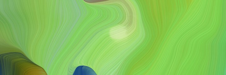 Aufkleber - elegant graphic background with moderate green, dark slate gray and dark olive green color. elegant curvy swirl waves background illustration