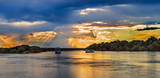 Fototapeta  - Landscape over Zambezi river near Livingstone in Zambia..