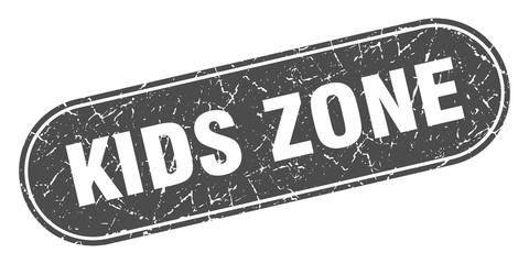 kids zone sign. kids zone grunge black stamp. Label