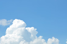 Low Angle View Of Blue Sky And Clouds