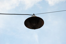 Low Angle View Of Lantern Against Sky