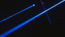 Close-up Of Illuminated Lighting Equipment In Dark Room