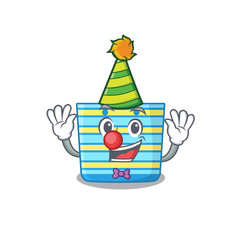 Sticker - cartoon character design concept of cute clown beach bag