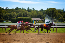 Horse Racing Track Upstate New York Adirondacks Saratoga Race Course