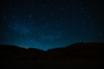 Wall Mural - astrophoto, night landscape, horoscopes. screensaver on the screen, space