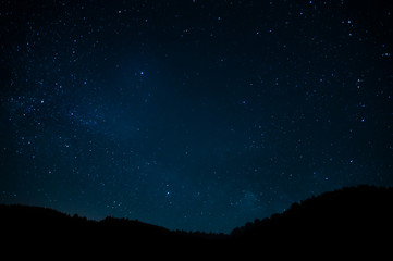 Wall Mural - night photograph depicting stars. night cosmic sky. astrophotography.